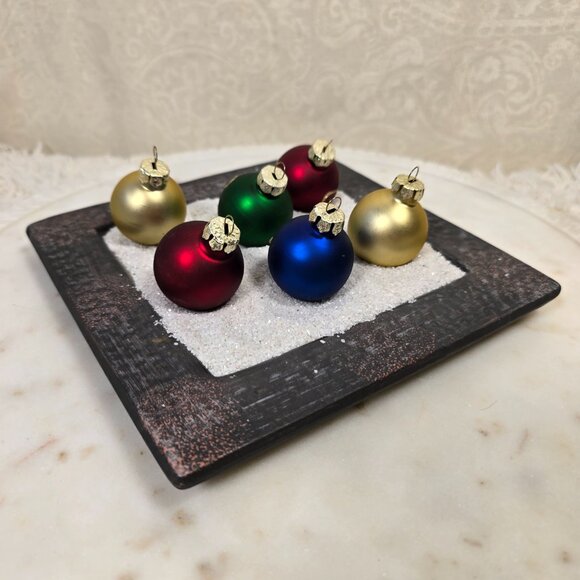 Vintage Glass Mini Christmas Ornaments - Picture 3 of 5